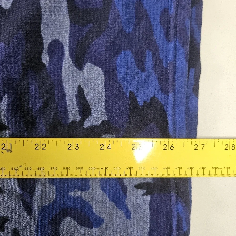 Polo Ralph Lauren Shirt Size‎ Medium Blue Camo Waffle Thermal Long Sleeve Layer